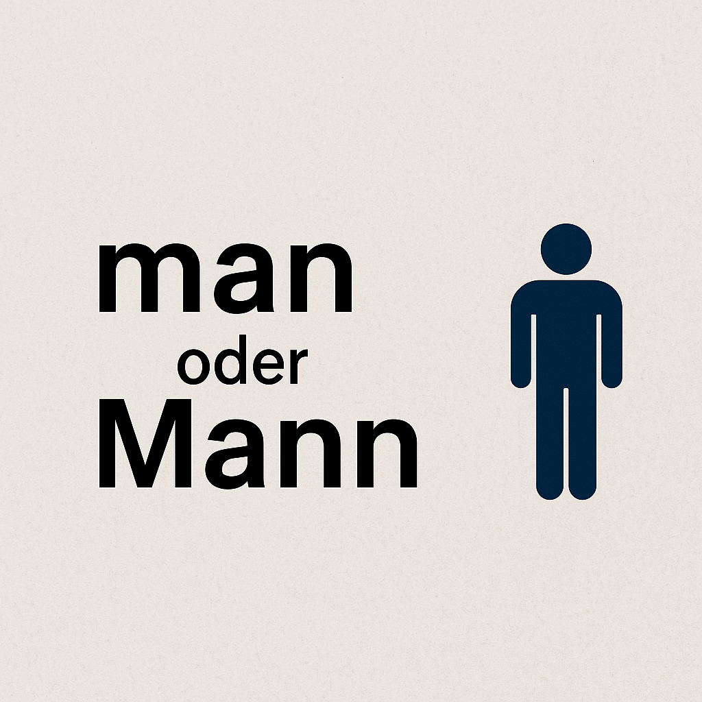 Man oder Mann – Was ist der Unterschied im Deutschen?