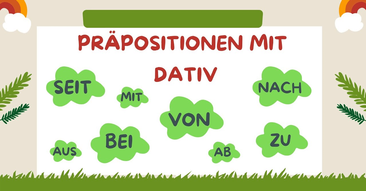 Präpositionen Mit Dativ – Einfach Erklärt