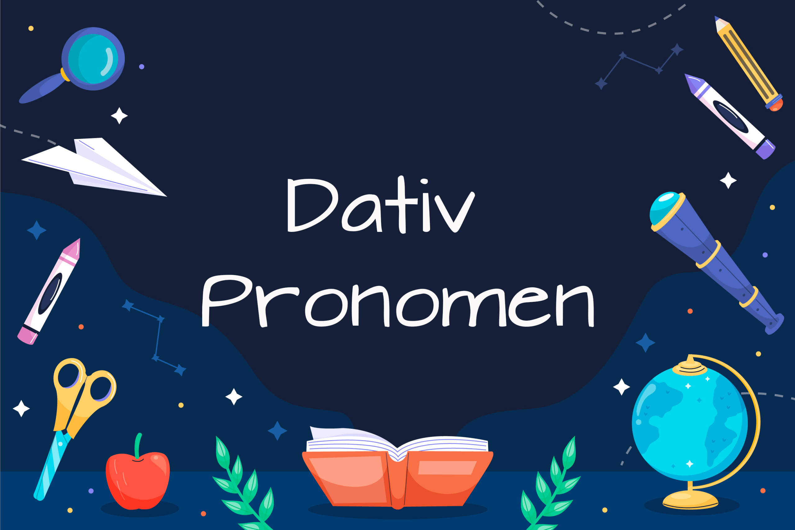 Dativ Pronomen im Deutschen: mir, dir, ihm, ihr, uns, euch